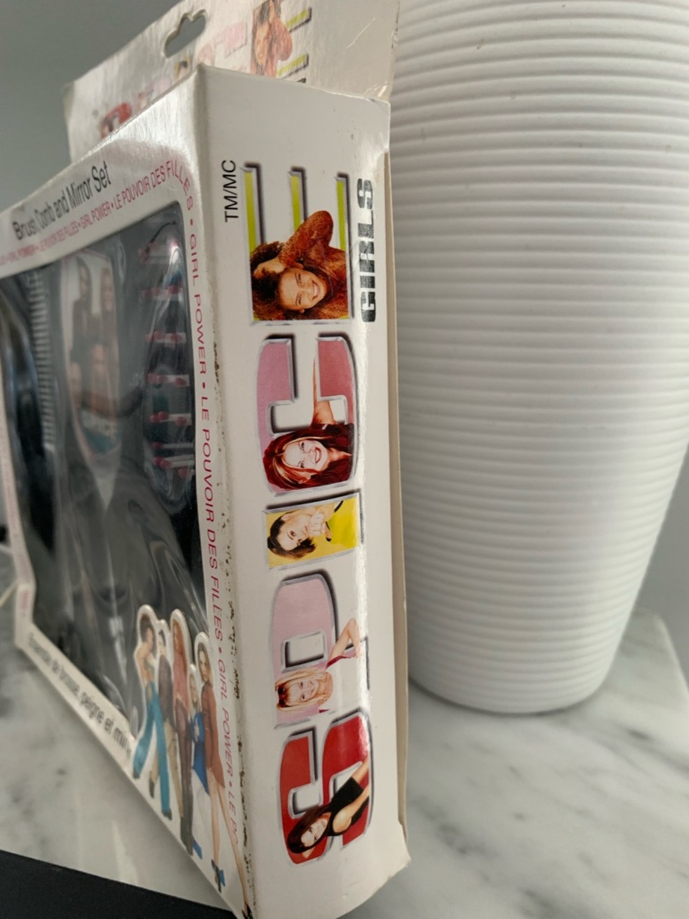 💜❤️💛💙🧡. RARE !! Spice Girls Brush, Comb & Mirror Set - White - Dead Stock - Picture 6 of 8